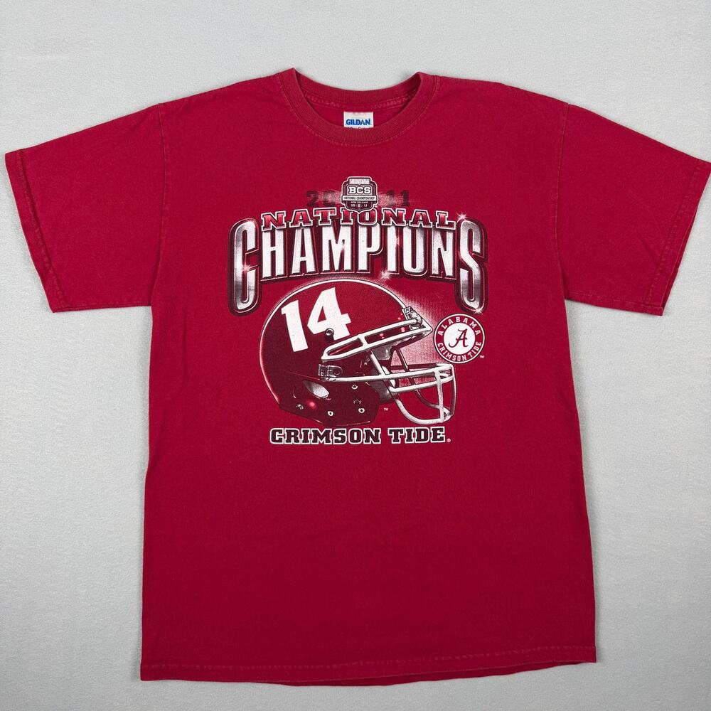 Alabama Crimson Tide 2011 BCS National Champions T Shirt Medium Saban Era